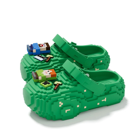 Retro Pixel Block Chunky Clogs