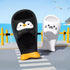 Playful Cartoon Penguin Cloud Slides