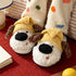 Sleepy Puppy Hat Plush Slippers