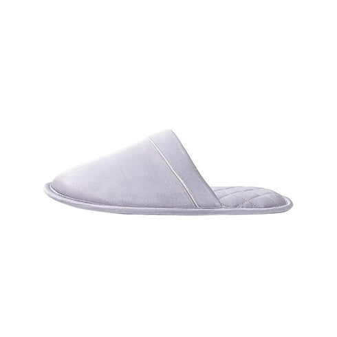 Sleek Piped Closed-Toe Slippers