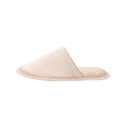 Sleek Piped Closed-Toe Slippers