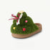 Christmas Tree Bowknot Plush Slippers