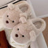 Teddy Ears Plush Home Slippers