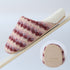 Wavy Stripe Plush House Slippers