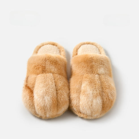 Plush Kitty Paw House Slippers