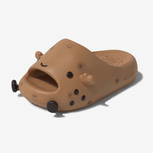 Quirky Potato Character Comfort Slides