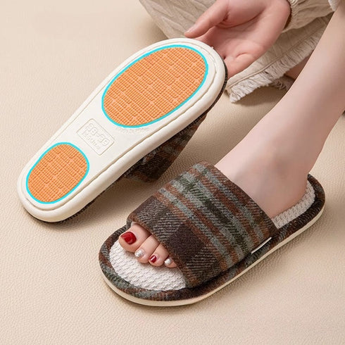 Breezy Woven Texture Indoor Slides