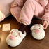 Fuzzy Pig Character House Slippers