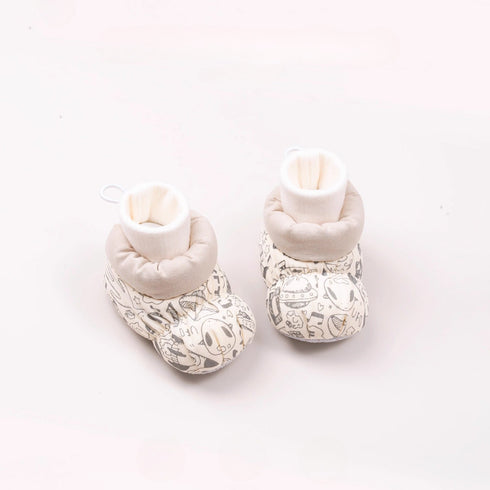 Cozy Puffy Patterned Infant Boots