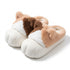 Fuzzy Cat Paw Platform Slippers
