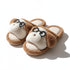 Spectacled Monkey Face Plush Slippers