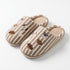 Striped Puppy Embroidered House Slippers