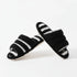 Fuzzy Striped Soft Home Slides