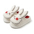 Stitched Patch Bunny Platform Slippers