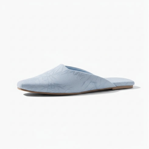 Pointed Bloom Embroidered House Mules