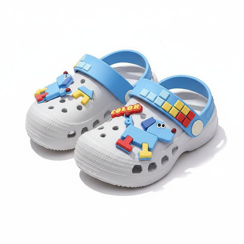 Puzzle Puppy Toddler Beach Clogs