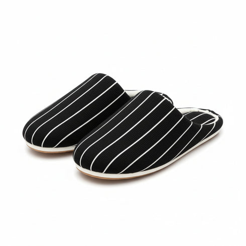 Pinstripe Slip-On Home Slippers