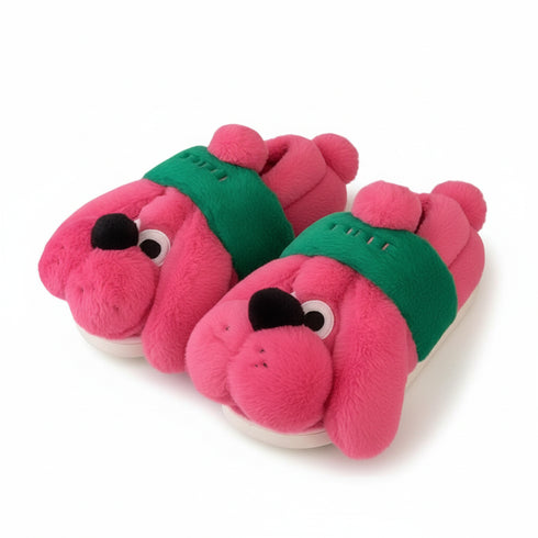 Puffy Pup 3D Plush Slippers