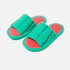 Watermelon Slice Fuzzy Open Toe Slippers