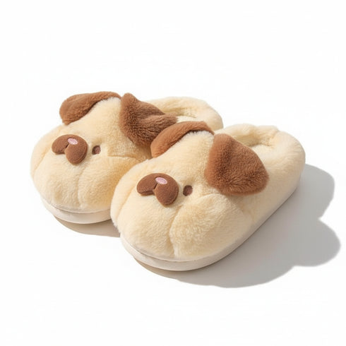 Floppy Ear Puppy Plush Slippers