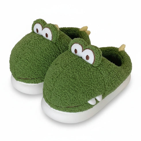 Dino Snout Plush Slippers