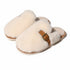 Fluffy Buckle Closed-Toe Slippers