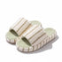 Cozy Striped Terry Texture Slides