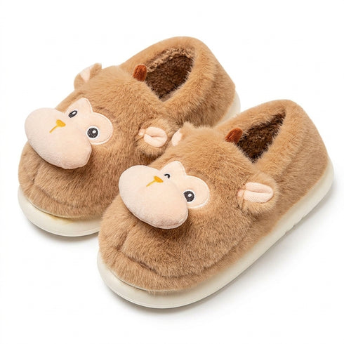 Cheeky Monkey Plush House Slippers
