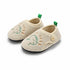 Smile Tree Fleece Button Slippers