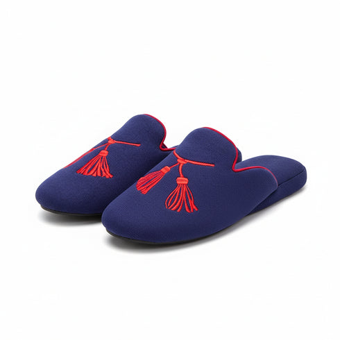 Oriental Tassel Velvet Home Slippers