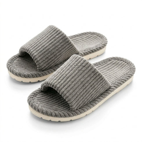 Cloudy Ribbed Arch Support Slides