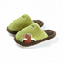 Fuzzy Dinosaur Patch Kids Slippers