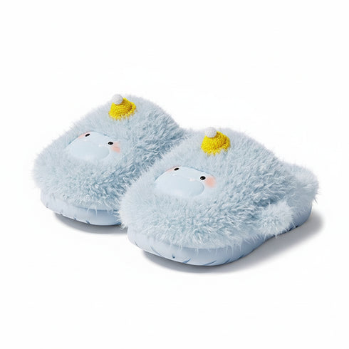 Fuzzy Monster Plush Winter Slippers