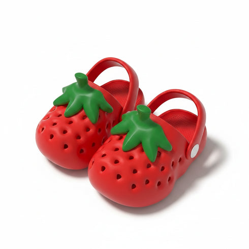 Strawberry Design Summer Toddler Clogs