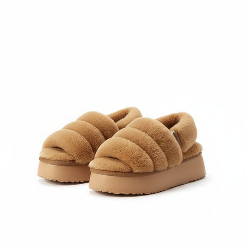 Chunky Puffy Cloud Slingback Slippers