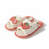 Strawberry Waffle Knit Slides
