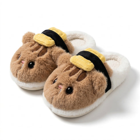 Sushi Cat Plush Indoor Slippers