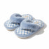 Fuzzy Checkerboard Plush Flip Flops