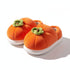 Plush Persimmon Fruit Design Slippers