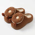 Fuzzy Sprinkled Donut Platform Slippers