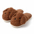 Fuzzy Poodle Dog Plush Slippers