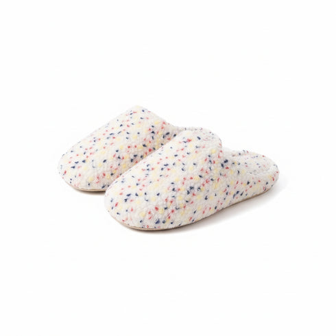 Confetti Boucle Fleece Warm Slippers