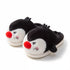 Fuzzy Penguin Character Plush Slippers