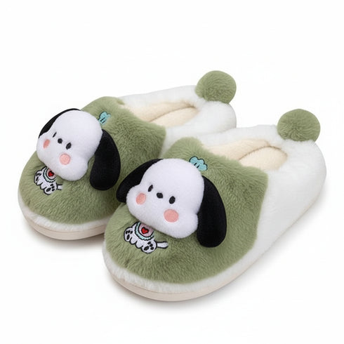 Puppy Ears Fuzzy Slippers