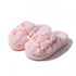 Heart Bow Cloud Plush Slippers