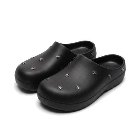 Star Studded Platform Foam Clogs