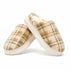 Retro Plaid Chunky Platform Slippers