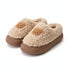 Teddy Patch Fuzzy Lounge Slippers