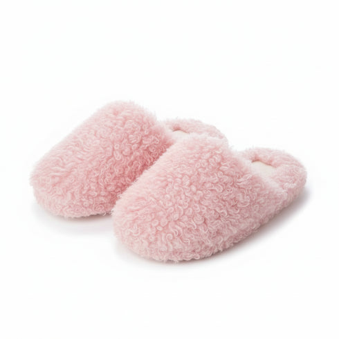 Fuzzy Curly Sherpa Cloud Slippers