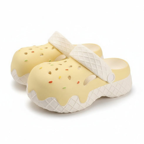 Melting Ice Cream Waffle Clogs